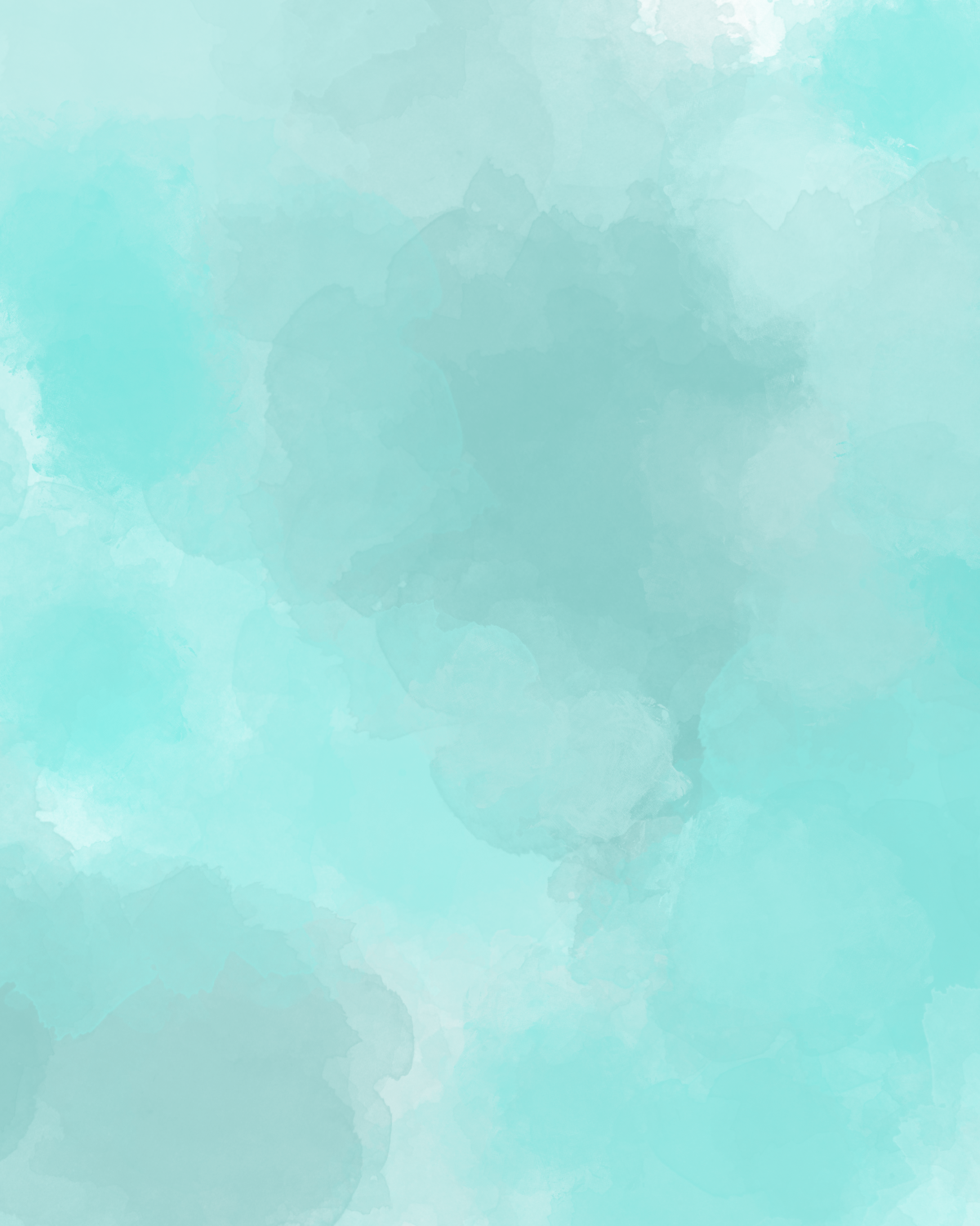 Teal Watercolor Painted Background